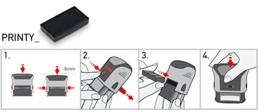 Custom Self Inking Stamp Trodat 4928 Size 1-5/16 x 2-3/8